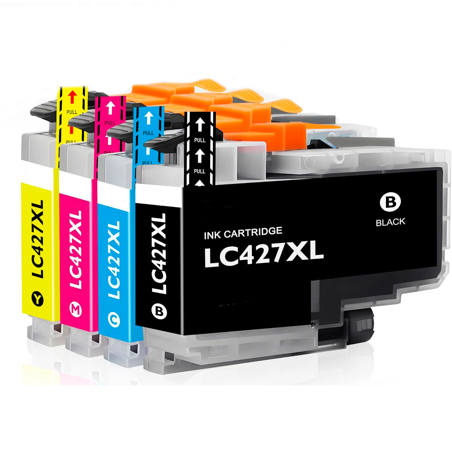 Conjunto de quatro tinteiros LC427XL coloridos para impressora