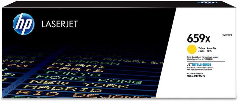 Embalagem de toner HP LaserJet 659X amarelo
