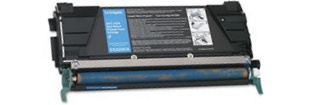 Toner preto para impressora com etiqueta azul