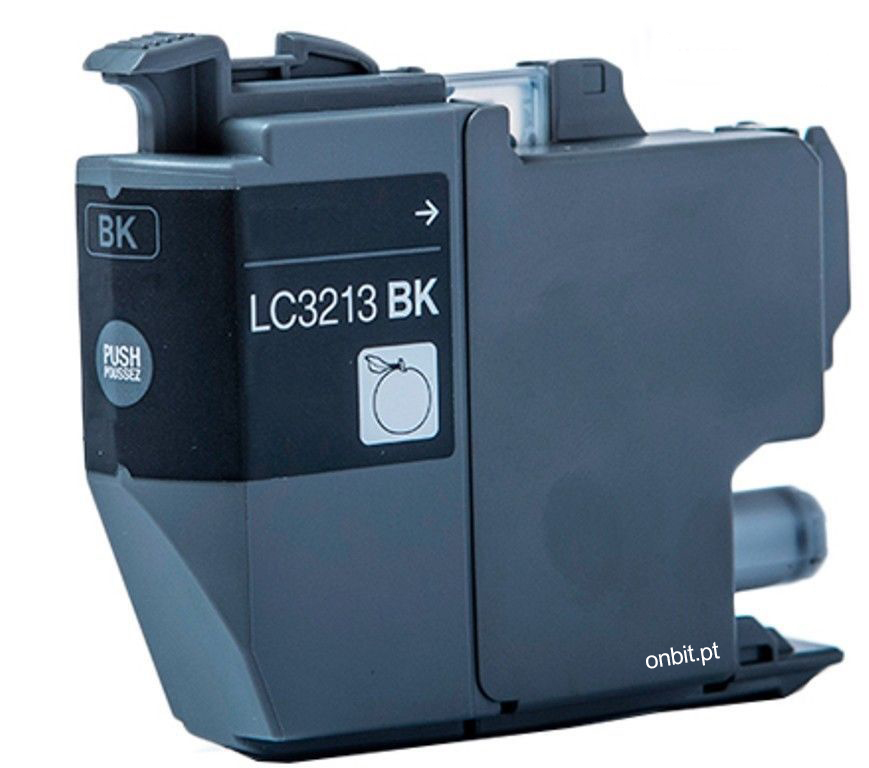 Cartucho de tinta preto LC3213 BK em plástico cinzento escuro