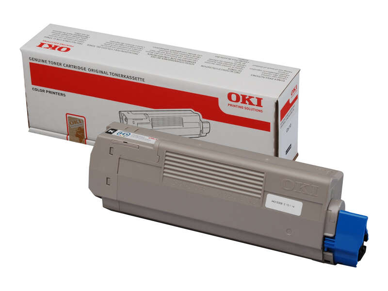 Cartucho de toner OKI original para impressora a cores com embalagem