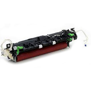 Componente de impressora com rolete vermelho e detalhe em verde e branco