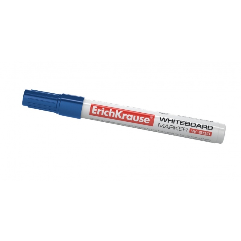 Marcador quadro branco ErichKrause W-500 com tampa azul
