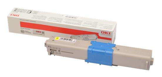 Cartucho de toner OKI C610 amarelo com embalagem