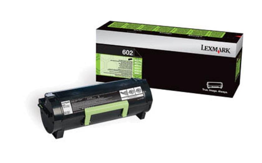 Cartucho de toner Lexmark 602 preto com caixa