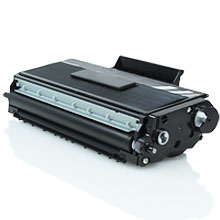 Cartucho de toner preto para impressora com detalhes em plástico e metal