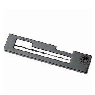 Máquina de carimbo preto rectangular com botão circular à direita