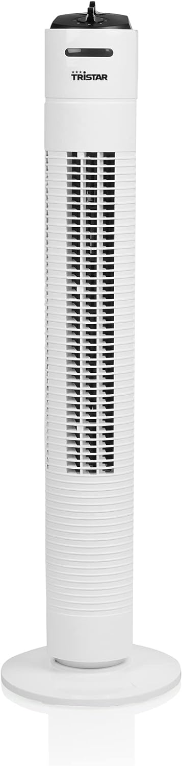 Ventoinha de coluna branca da marca TRISTAR com grelhas verticais