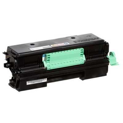 Toner de impressora preto com pega verde menta