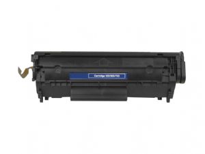 Cartucho de tinta preto para impressora com etiqueta azul