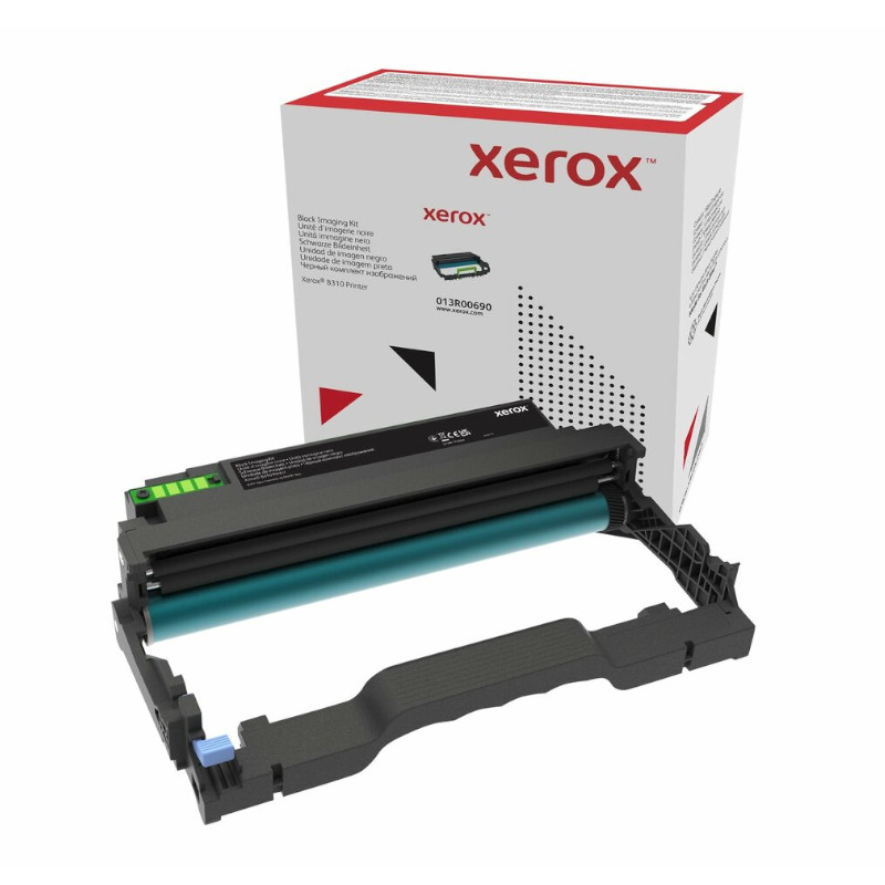 Kit de imagem preto Xerox para impressora com caixa branca e vermelha