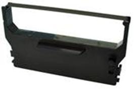 Fita de impressora preta com suporte em plástico