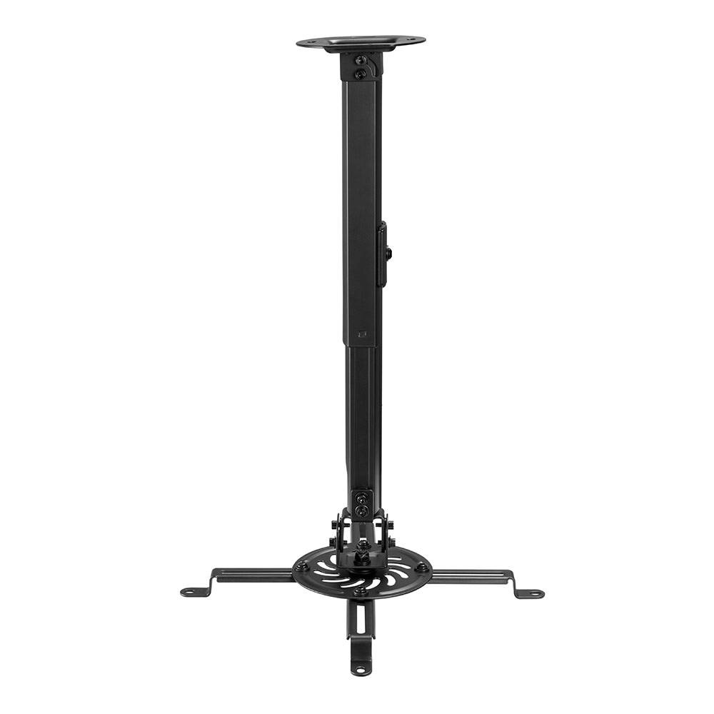 Suporte de teto ajustável preto para projetor em metal