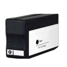 Cartucho de tinta preto para impressora com embalagem preta e branca