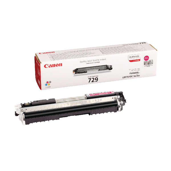 Cartucho de toner Canon 729 magenta com embalagem