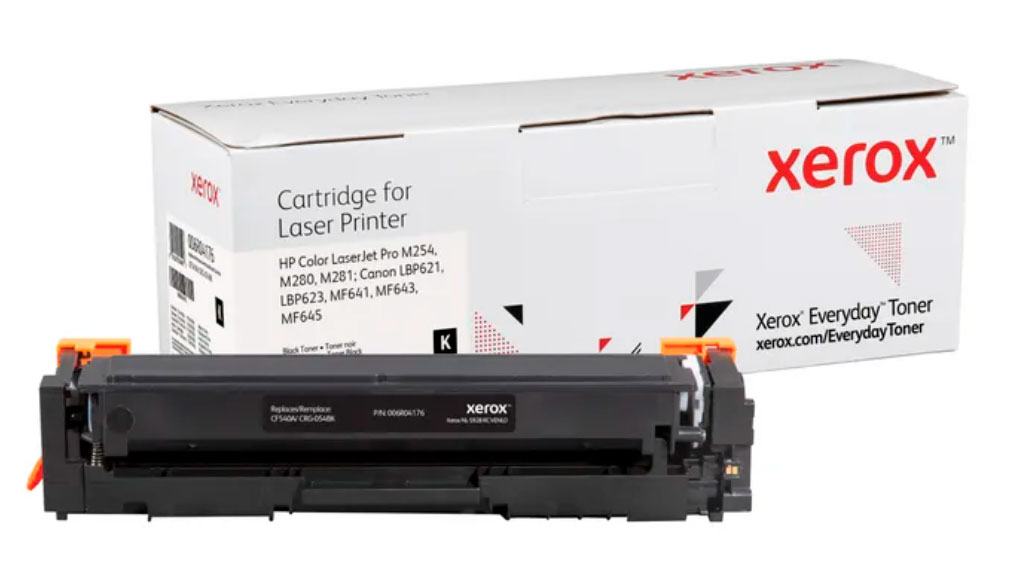 Cartucho de toner preto para impressora Xerox com embalagem branca