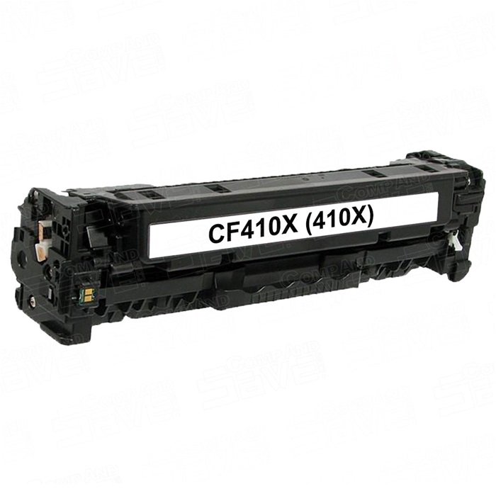 Cartucho de toner preto CF410X com etiqueta branca