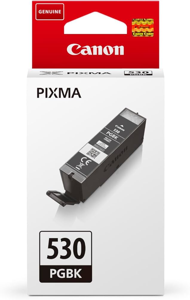 Embalagem de tinta Canon PIXMA 530 PGBK preta