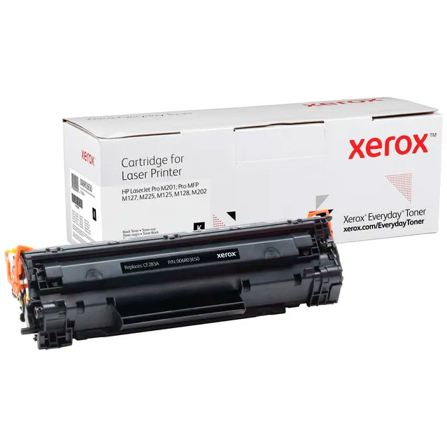 Cartucho de toner preto para impressora laser Xerox com embalagem branca