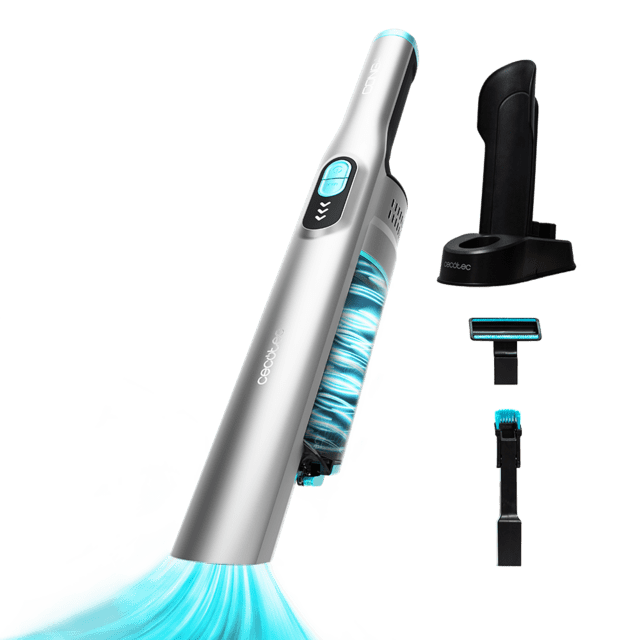 Aparelho de barbear elétrico prateado com suporte e acessórios