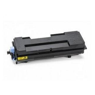 Cartucho de toner preto para impressora com detalhes azuis