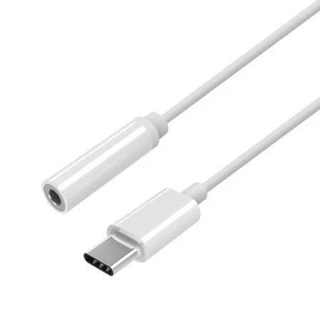 Cabo adaptador USB-C para áudio 3,5 mm branco