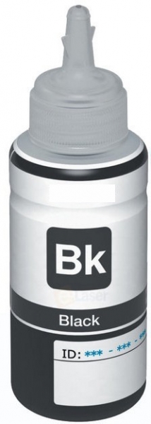 Frasco de tinta preta para impressora com tampa doseadora