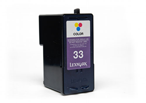 Cartucho de tinta colorida Lexmark 33