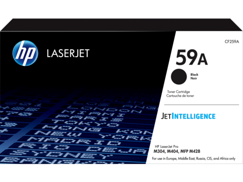 Embalagem de cartucho de toner HP LaserJet 59A CF259A