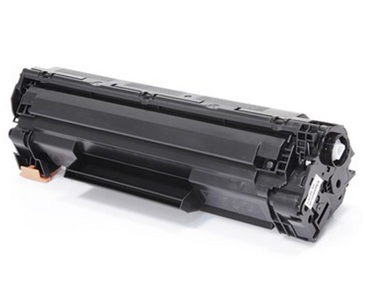 Cilindro de toner preto para impressora em fundo branco