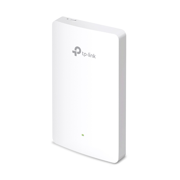 Roteador branco TP-Link com luz verde indicadora