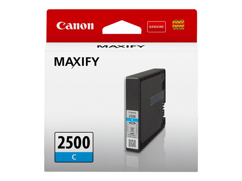 Embalagem de tinteiro Canon MAXIFY 2500 azul