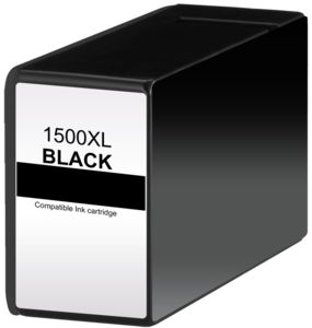 Cartucho de tinta preta para impressora com etiqueta 1500XL BLACK