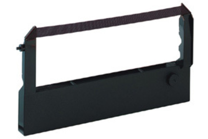 Fita de impressora preta retangular com botão lateral