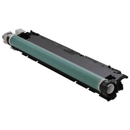 Toner de impressora com cilindro verde e estrutura preta