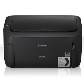 Impressora Canon i-SENSYS LBP6030B preta com etiqueta Quick First Print