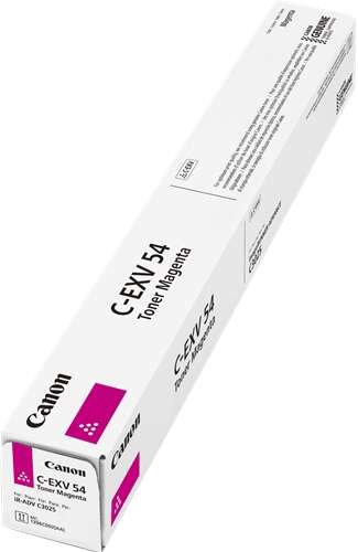 Caixa branca com toner magenta Canon C-EXV 54