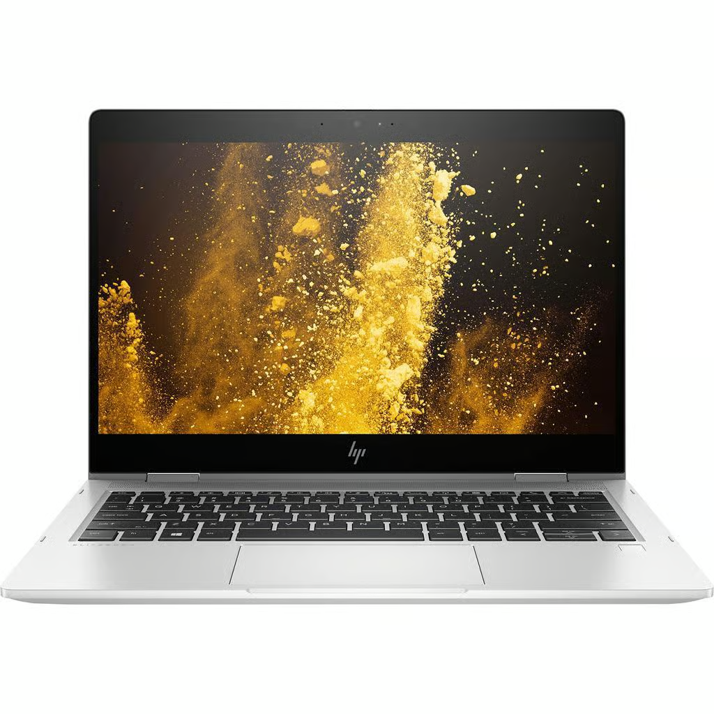 Computador portátil HP prateado com ecrã colorido