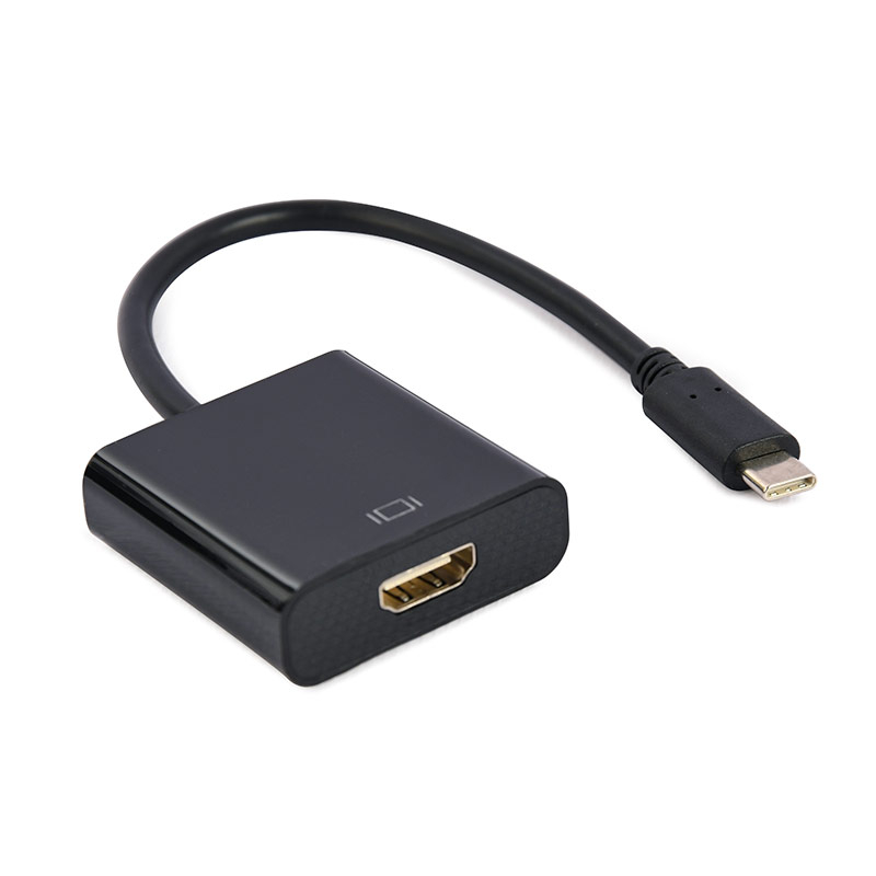 Adaptador cabo USB-C para HDMI preto