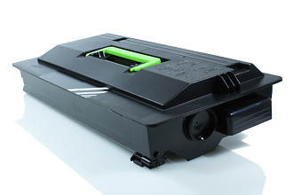 Cartucho de toner preto com detalhes verdes