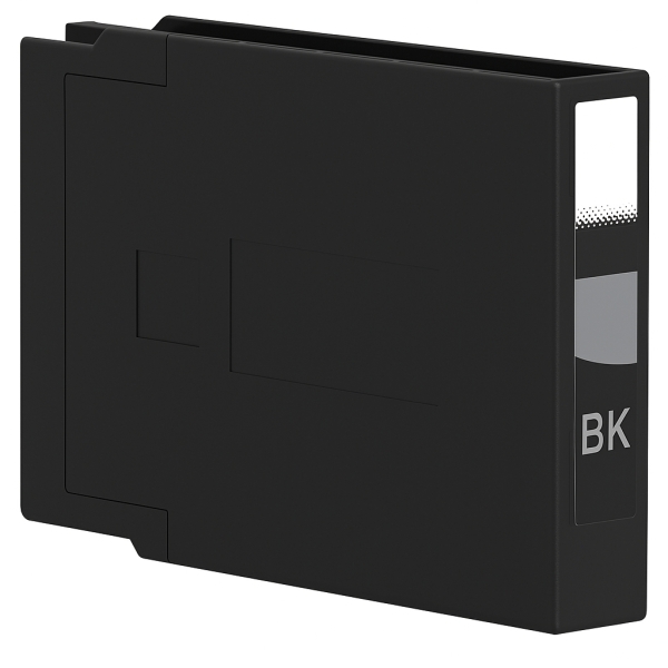 Cartucho de tinta preta para impressora com etiqueta BK