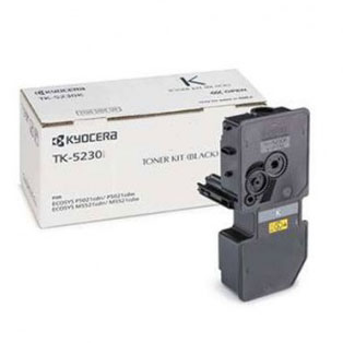 Kit de toner preto Kyocera TK-5230 com embalagem branca