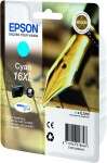 Cartucho de tinta Epson 16XL ciano com embalagem illustrada