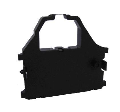 Fita ribbon preta para impressora com formato retangular e abertura central