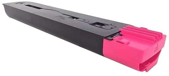 Cartucho de toner preto com tampa rosa