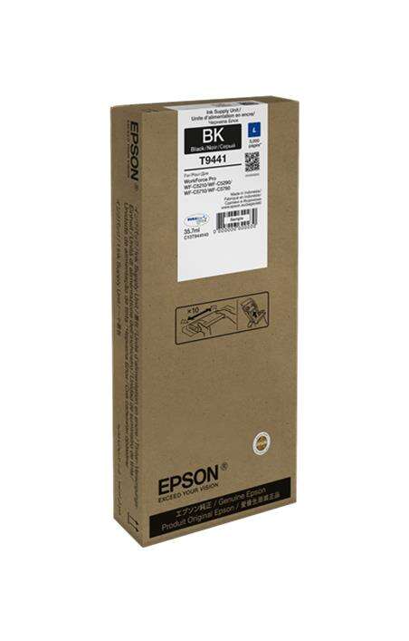 Embalagem de tinta Epson preta para impressora