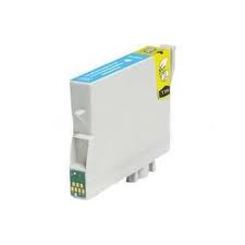 Cartucho de tinta amarela para impressora com etiquetas coloridas