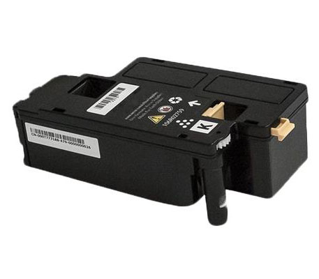 Cartucho de tinta preto para impressora com etiquetas e símbolos