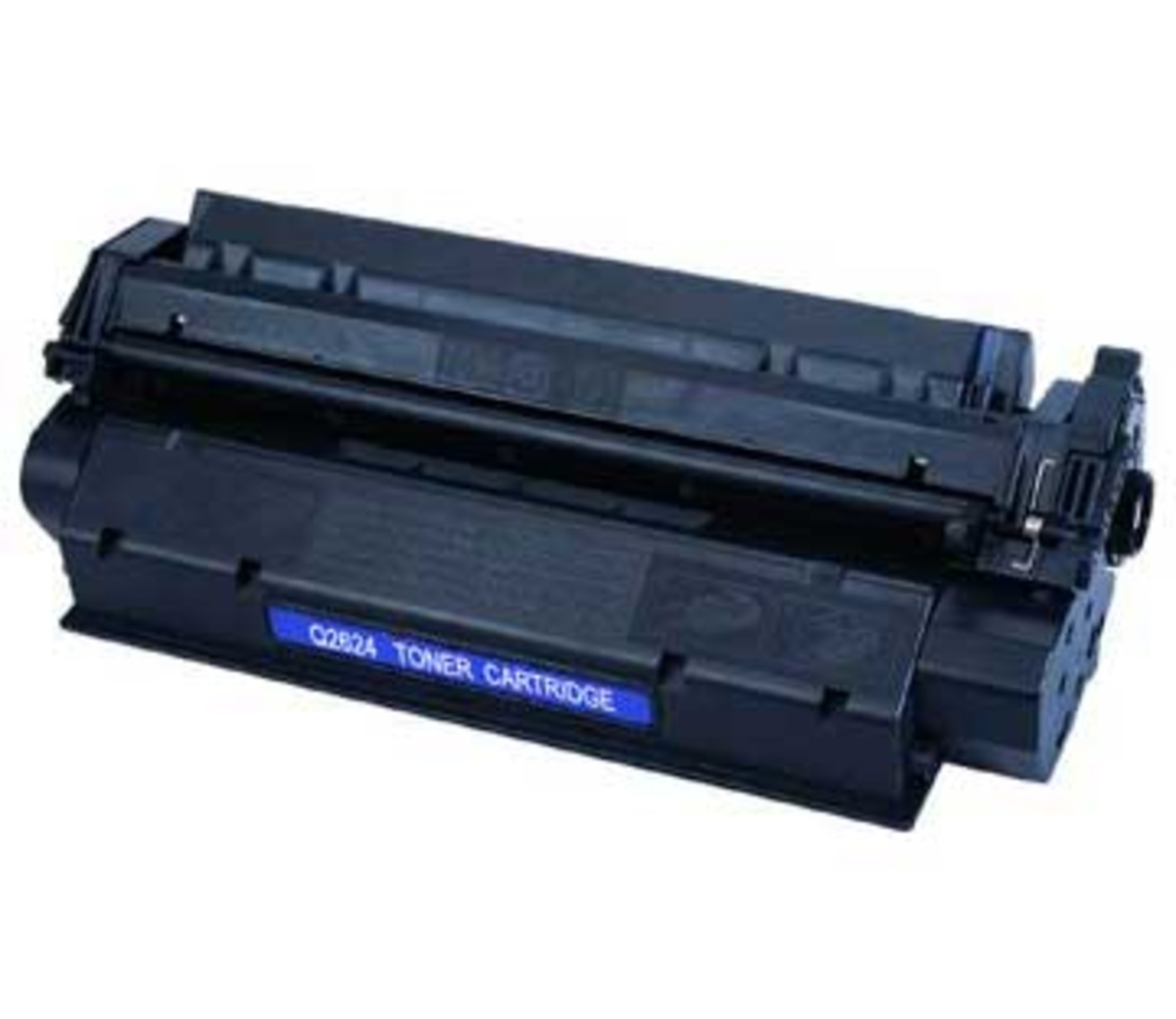 Cartucho de toner preto com etiqueta azul