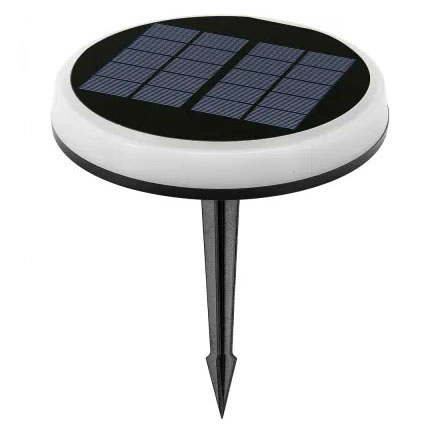 Refletor solar com painel e estaca para solo